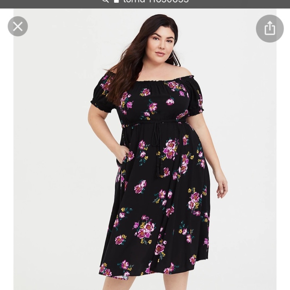 Size 4 off shoulder dress
